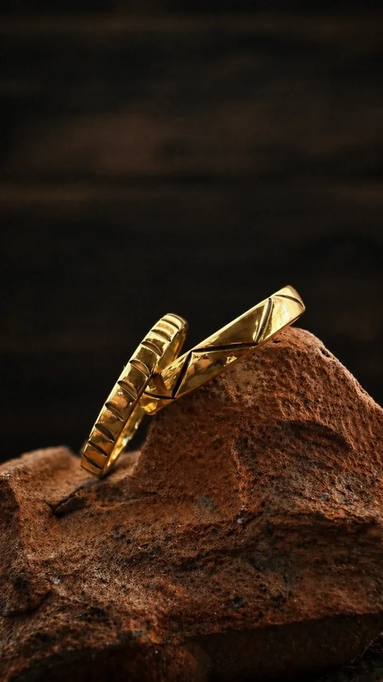 Handmade brass jewellery made in the brass class at Bintang Sanur, Bali