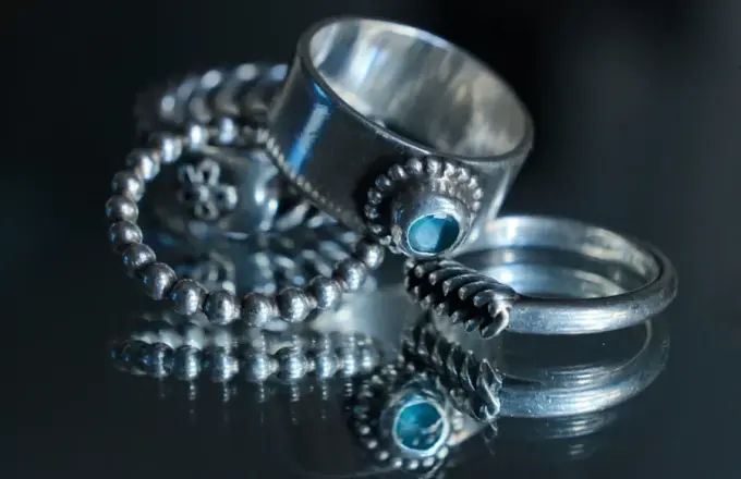Twisted wire sterling silver ring made at a silver class in Sanur, Bali